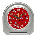 Red fantasy Travel Alarm Clocks Front