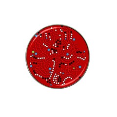 Red Fantasy Hat Clip Ball Marker (4 Pack)