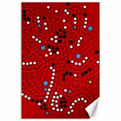 Red Fantasy Canvas 24  X 36 