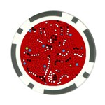 Red fantasy Poker Chip Card Guards (10 pack)  Front