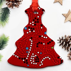 Red Fantasy Ornament (christmas Tree)