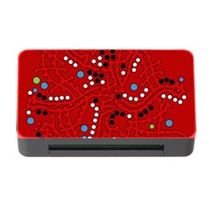 Red Fantasy Memory Card Reader With Cf