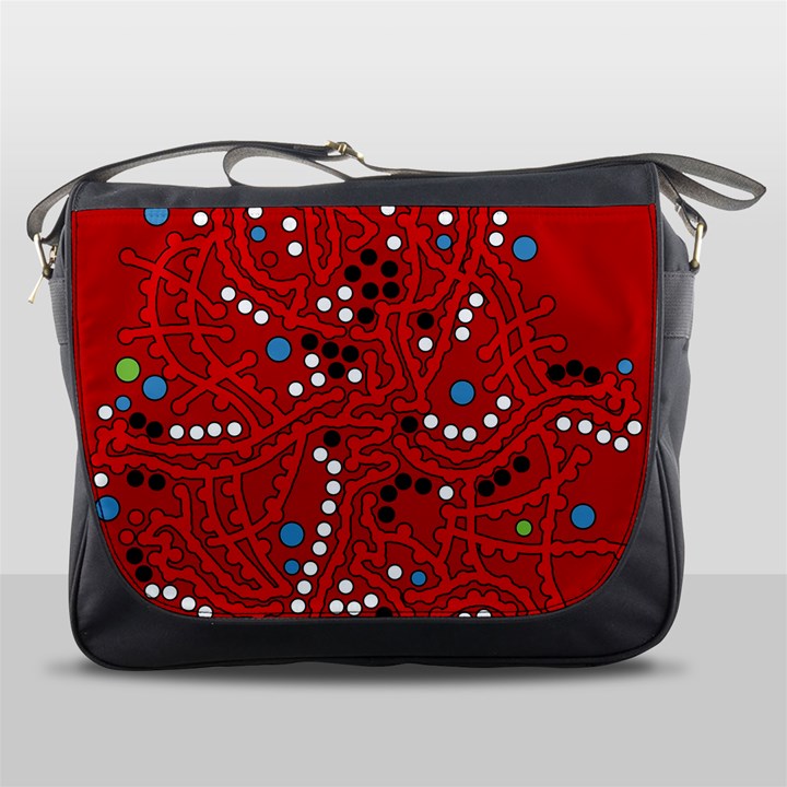 Red fantasy Messenger Bags