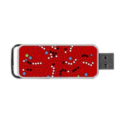 Red Fantasy Portable Usb Flash (one Side)