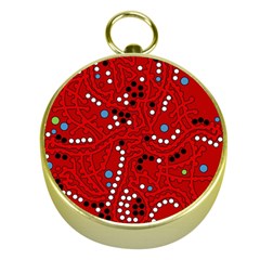 Red Fantasy Gold Compasses