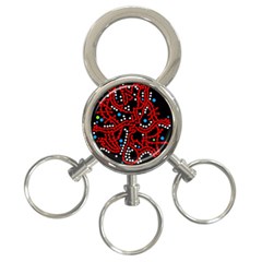 Red Fantasy 2 3-ring Key Chains