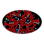 Red fantasy 2 Oval Magnet Front