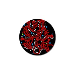 Red Fantasy 2 Golf Ball Marker (4 Pack)