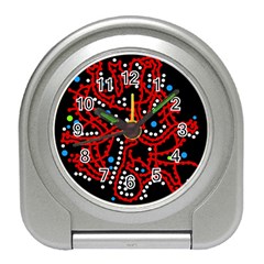 Red Fantasy 2 Travel Alarm Clocks