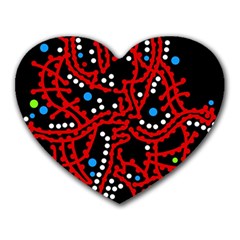 Red Fantasy 2 Heart Mousepads