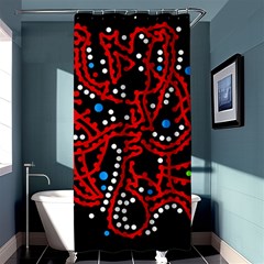 Red Fantasy 2 Shower Curtain 36  X 72  (stall) 