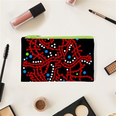 Red Fantasy 2 Cosmetic Bag (xs) by Valentinaart