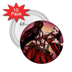 Gemini Tribal Twins 2 25  Buttons (10 Pack) 