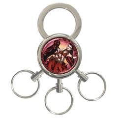 Gemini Tribal Twins 3-ring Key Chains