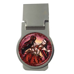 Gemini Tribal Twins Money Clips (round)  by BubbSnugg