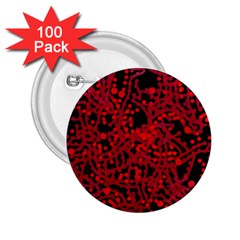 Red Emotion 2 25  Buttons (100 Pack)  by Valentinaart