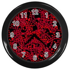 Red Emotion Wall Clocks (black)