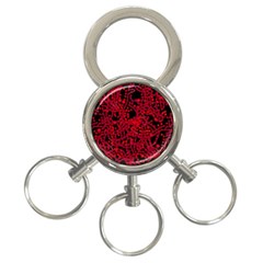 Red Emotion 3-ring Key Chains