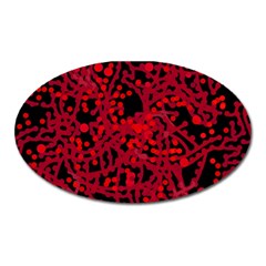 Red Emotion Oval Magnet