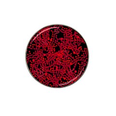 Red Emotion Hat Clip Ball Marker (4 Pack) by Valentinaart