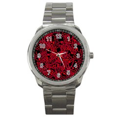 Red Emotion Sport Metal Watch by Valentinaart