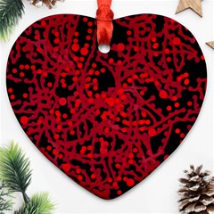 Red Emotion Heart Ornament (2 Sides)