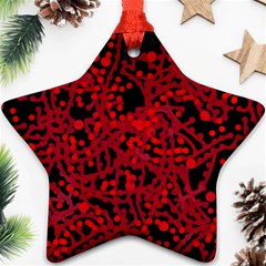 Red Emotion Star Ornament (two Sides) 