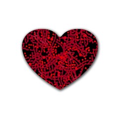 Red Emotion Rubber Coaster (heart) 