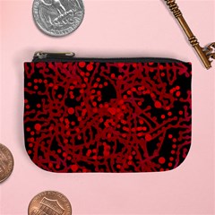 Red Emotion Mini Coin Purses by Valentinaart