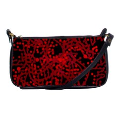 Red Emotion Shoulder Clutch Bags by Valentinaart