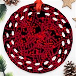 Red emotion Ornament (Round Filigree)  Front