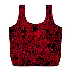 Red Emotion Full Print Recycle Bags (l)  by Valentinaart