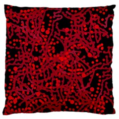 Red Emotion Large Flano Cushion Case (two Sides)