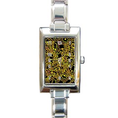 Yellow Emotions Rectangle Italian Charm Watch