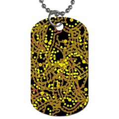 Yellow Emotions Dog Tag (two Sides)