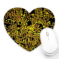 Yellow Emotions Heart Mousepads