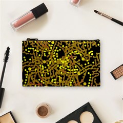 Yellow Emotions Cosmetic Bag (small)  by Valentinaart