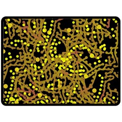 Yellow Emotions Fleece Blanket (large) 