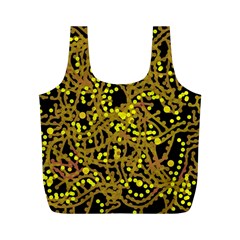 Yellow Emotions Full Print Recycle Bags (m) 