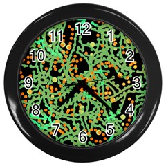 Green Emotions Wall Clocks (black)