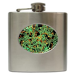 Green Emotions Hip Flask (6 Oz) by Valentinaart