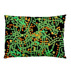 Green Emotions Pillow Case (two Sides)