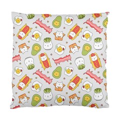 Funny Cat Food Succulent Pattern  Standard Cushion Case (one Side)