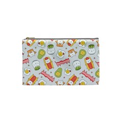 Funny Cat Food Succulent Pattern  Cosmetic Bag (small)  by kostolom3000shop