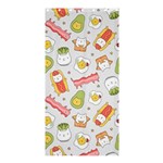 Funny Cat Food Succulent Pattern  Shower Curtain 36  x 72  (Stall)  Curtain(36 X72 ) - 33.26 x66.24  Curtain(36 X72 )