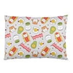 Funny Cat Food Succulent Pattern  Pillow Case (Two Sides) Back