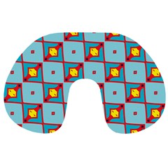 Shapes In Squares Pattern                                                                                                            Travel Neck Pillow