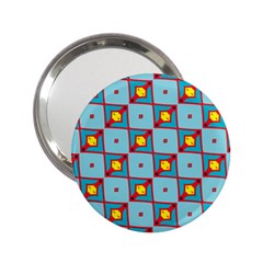 Shapes In Squares Pattern                                                                                                            			2 25  Handbag Mirror