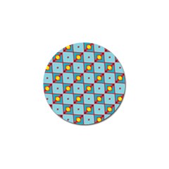 Shapes In Squares Pattern                                                                                                            			golf Ball Marker