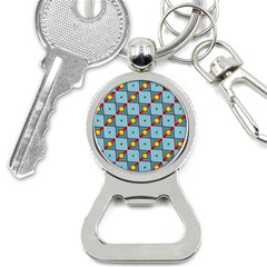 Shapes In Squares Pattern                                                                                                            			bottle Opener Key Chain by LalyLauraFLM